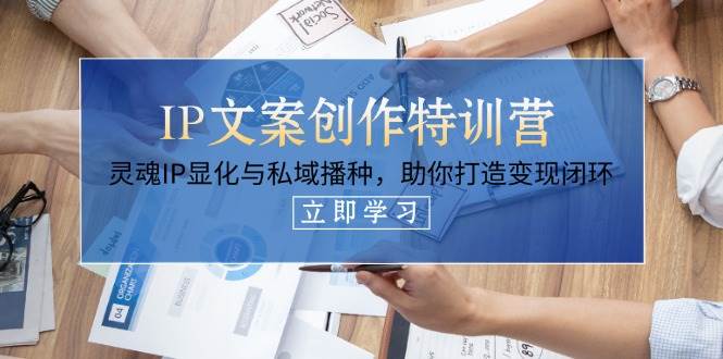 IP文案创作特训营，灵魂IP显化与私域播种，助你打造变现闭环(14节课)-58创网