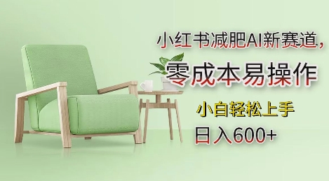 小红书减肥AI新赛道，零成本易操作，日入多张，小白轻松上手【揭秘】-58创网