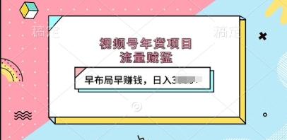 视频号年货项目，流量贼猛，早布局早挣钱，日入上k【揭秘】-58创网