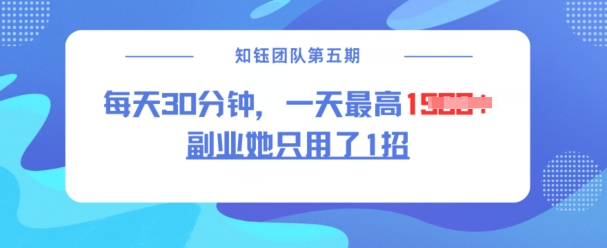 副业她只用了1招，每天30分钟，无脑二创，一天最高1.5k-58创网
