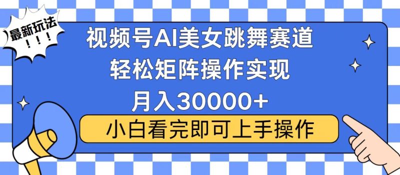 视频号蓝海赛道玩法，当天起号，拉爆流量收益，小白也能轻松月入30000+-58创网