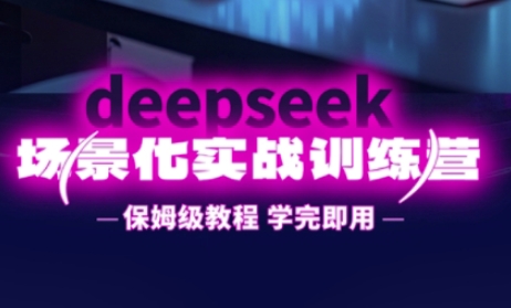 DeepSeek场景化实战训练营，保姆级教程，学完即用，手把手教你用DeepSeek提升效率-58创网