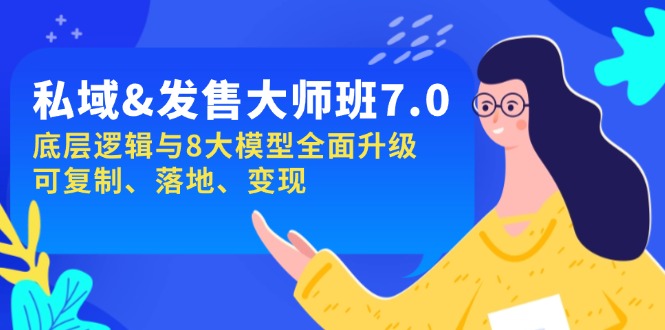 私域&发售-大师班第7期，底层逻辑与8大模型全面升级 可复制 落地 变现-58创网