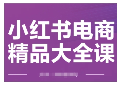 小红书电商精品大全课，快速掌握小红书运营技巧，实现精准引流与爆单目标，轻松玩转小红书电商(更新2月)-58创网