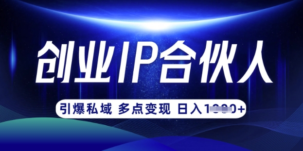 云帆·创业ip合伙人打造3.0，从0到1教你做网创，实现月入过W-58创网