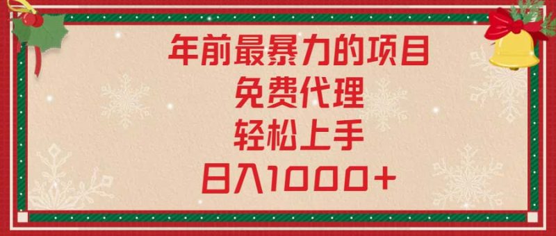 年前最暴力的项目，免费代理，轻松上手，日入1000+-58创网
