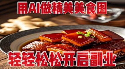 用AI做精美美食图，无需专业设备拍摄，轻轻松松开启副业-58创网