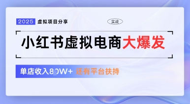 小红书虚拟电商项目，平台大力免费流量扶持，低门槛1拖3玩法-58创网