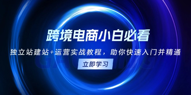 跨境电商小白必看！独立站建站+运营实战教程，助你快速入门并精通-58创网