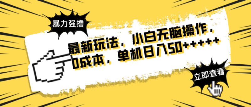 最新玩法 广告暴力强撸 傻瓜式操作 无需养鸡 矩阵式操作 可无限放大 单…-58创网