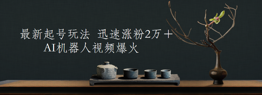 最新起号玩法，AI机器人视频爆火，迅速涨粉2万＋-58创网