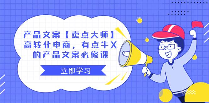 产品文案【卖点大师】高转化电商，有点牛X的 产品文案必修课-58创网