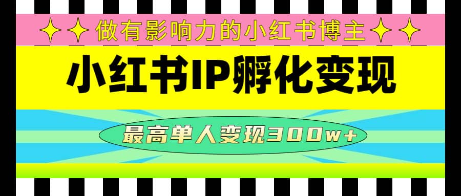 某收费培训-小红书IP孵化变现：做有影响力的小红书博主-58创网