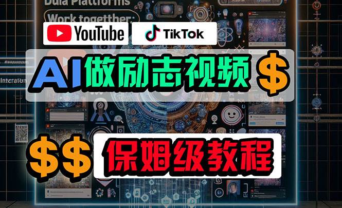 利用AI制作励志视频，在YouTube和TikTok赚钱，小白可做（附工具）-58创网