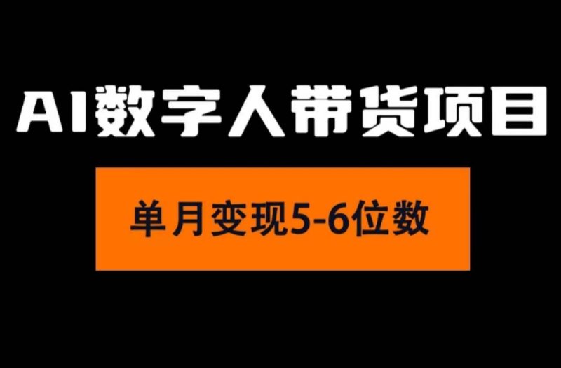 2024年Ai数字人带货，小白就可以轻松上手，真正实现月入过万的项目-58创网