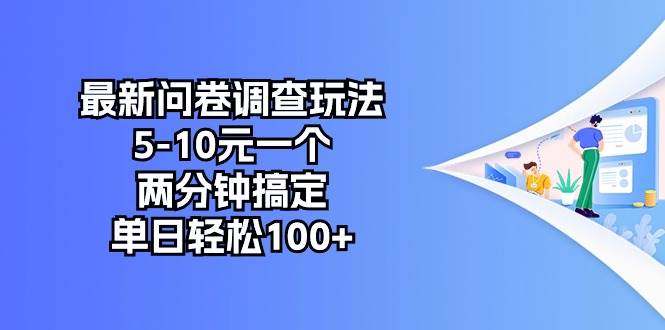 最新问卷调查玩法，5-10元一个，两分钟搞定，单日轻松100+-58创网