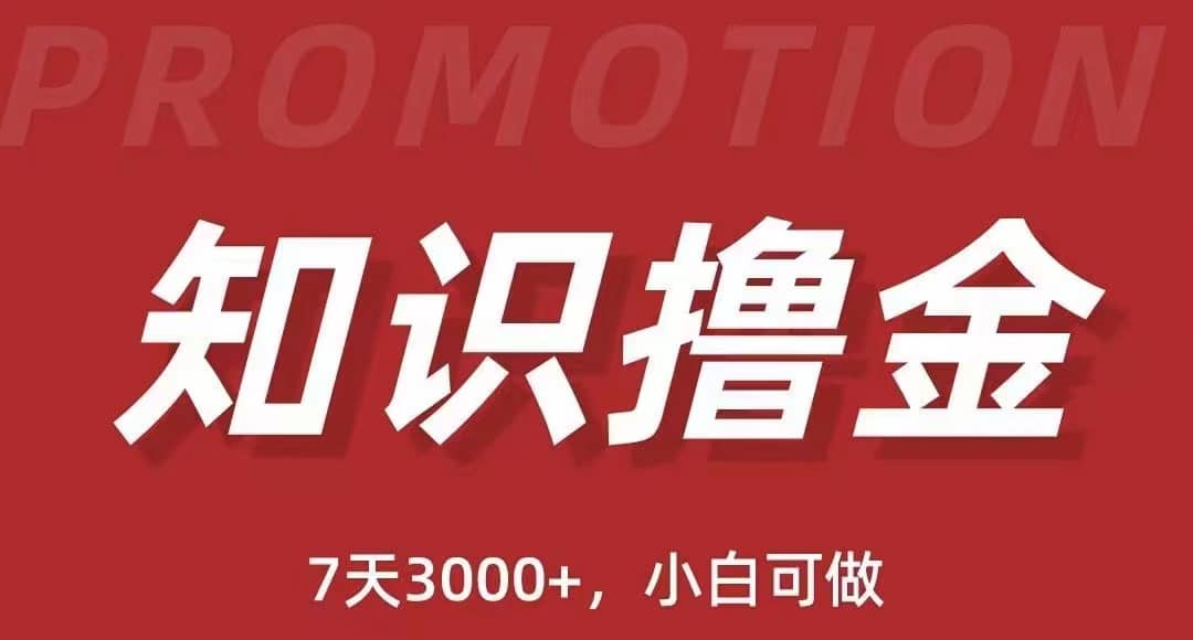 抖音知识撸金项目：执行力强当天见收益(教程+资料)-58创网