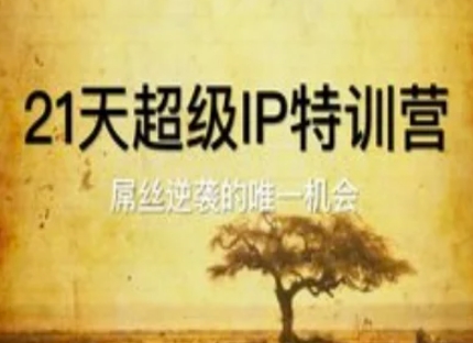 21天超级IP特训营，屌丝逆袭的唯一机会-58创网