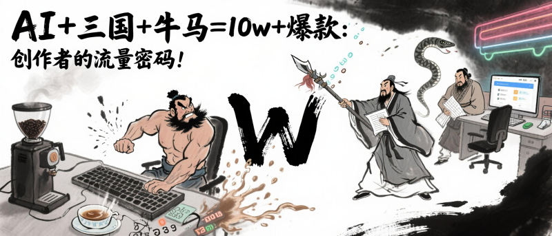 AI+三国+牛马=10w+爆款：创作者的流量密码！-58创网