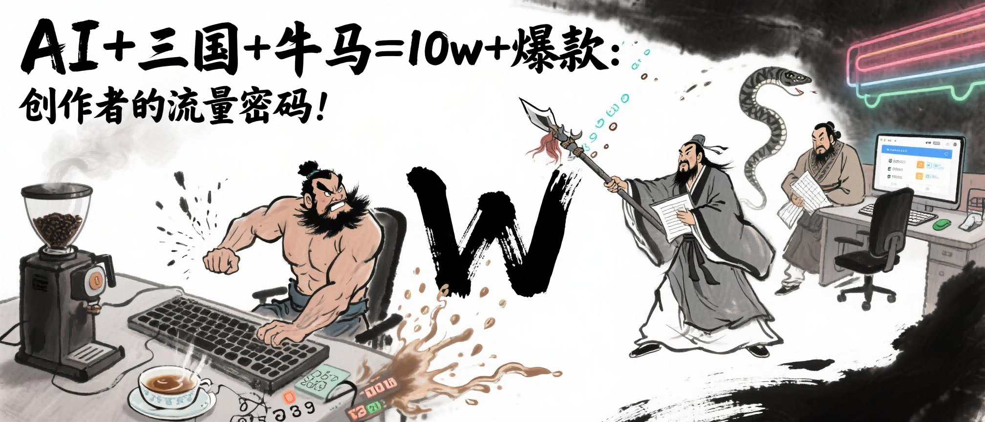 AI+三国+牛马=10w+爆款：创作者的流量密码！-58创网