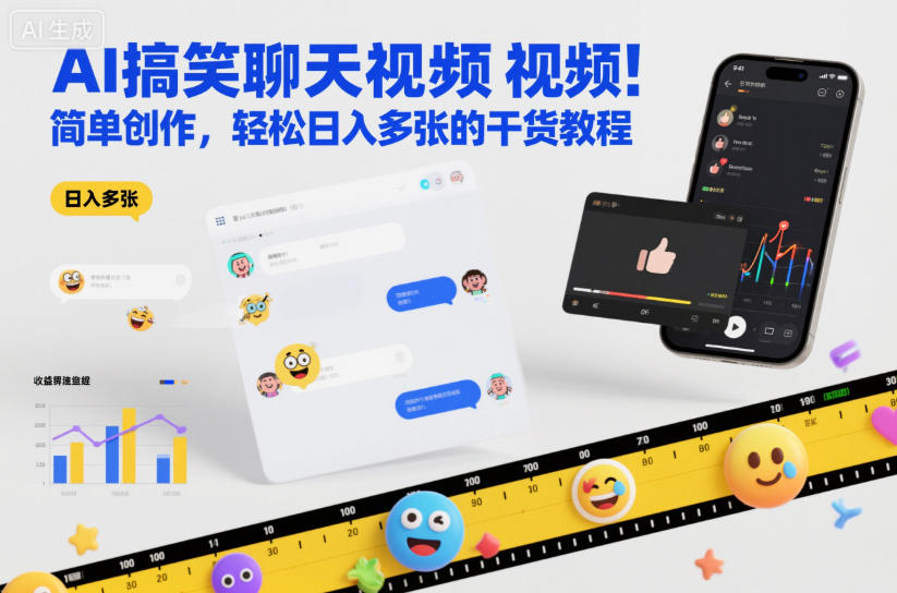 AI搞笑聊天视频，简单创作，轻松日入多张的干货教程-申水仓