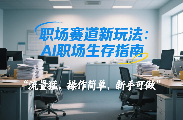 职场赛道新玩法：AI职场生存指南，流量猛，操作简单，新手可做-58创客