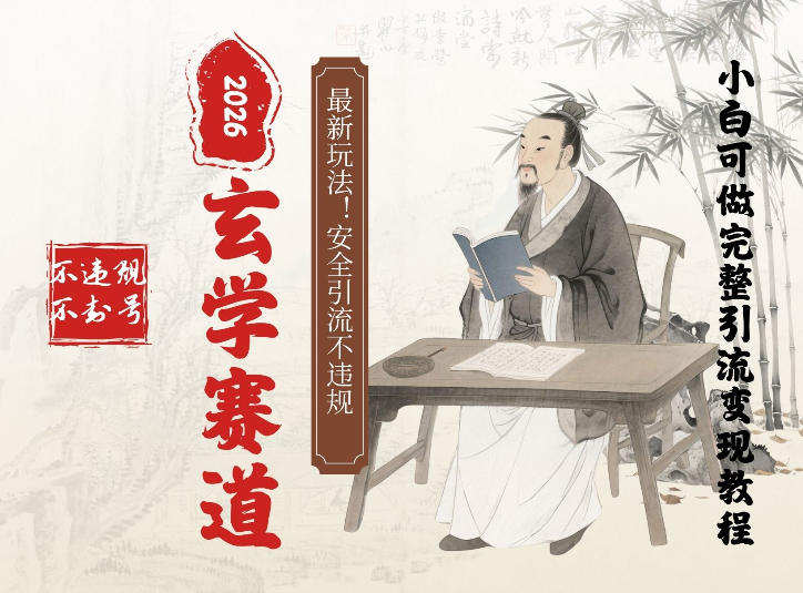 最新玄学玩法新方法引流手把手带你实操，单日可变现3张的小白指南操作，安全引流不违规的方法-58创客