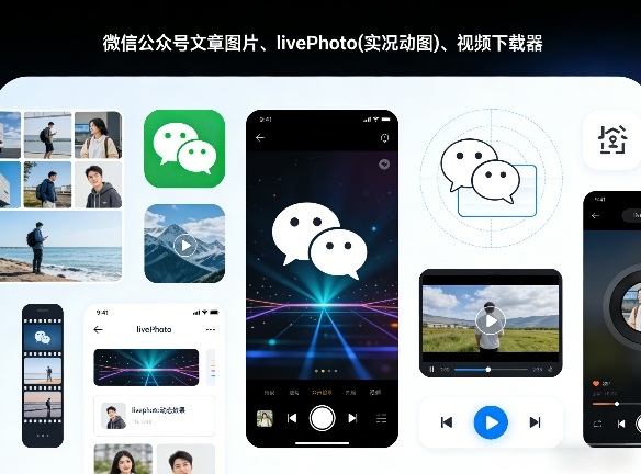 微信公众号文章图片、livePhoto(实况动图)、视频下载器-58创客