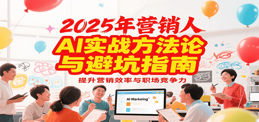 2025年营销实战方法论与避坑指南，利用AI提升营销效率与职场竞争力-58创客网