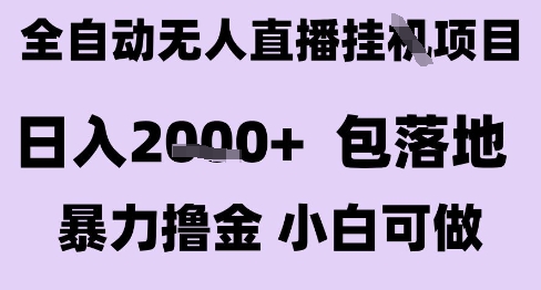 最新全自动抖音无人直播挂G项目，日入2k+ 包落地暴力撸金，小白可做【揭秘】-58创客网