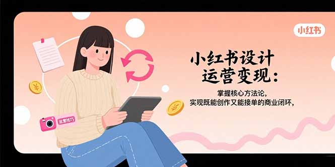 小红书设计运营变现：掌握核心方法论，实现既能创作又能接单的商业闭环-58创客网