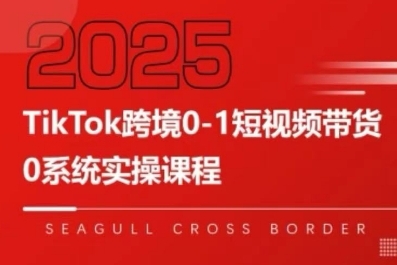 TikTok跨境0-1短视频带货，系统拆解TikTok跨境带货全链路，实现跨境可持续盈利-58创客网