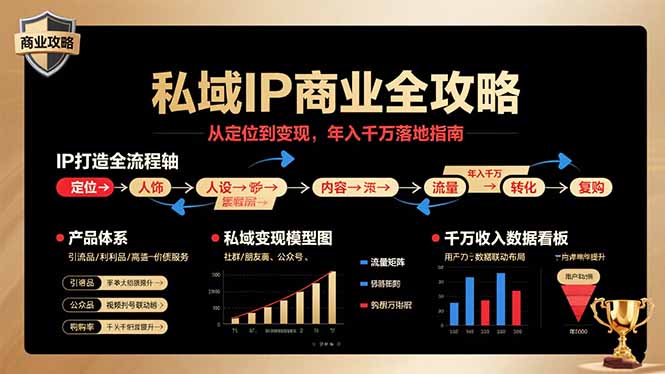 私域IP商业全攻略，从定位到变现，年入千万落地指南-多米联创
