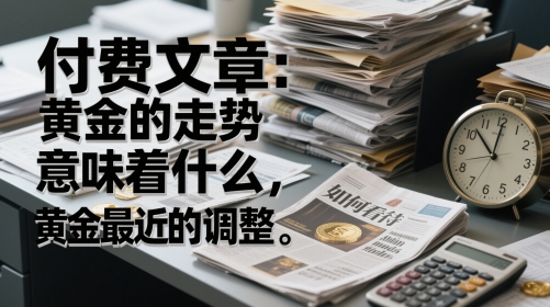 付费文章：黄金的走势意味着什么，如何看待黄金最近的调整-58创客网