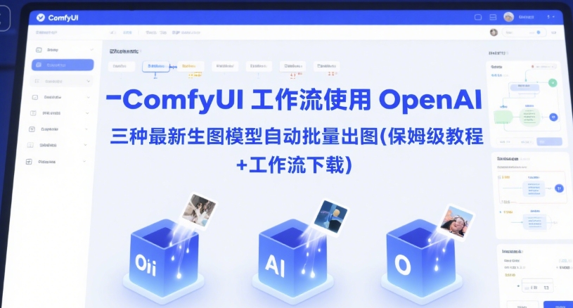 ComfyUI 工作流使用 OpenAI 三种最新生图模型自动批量出图(保姆级教程+工作流下载)-58创客网