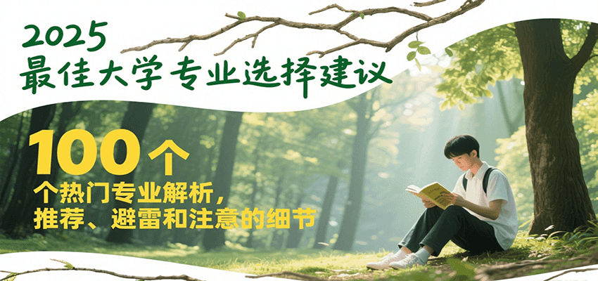 2025最佳大学专业选择建议，100个热门专业解析，推荐、避雷和注意的细节-58创客网