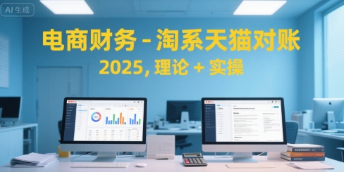 电商财务-淘系天猫对账2025，理论+实操-58创客网