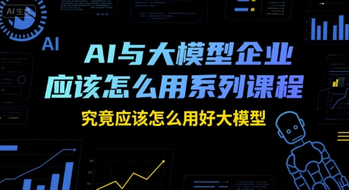 AI与大模型企业应该怎么用系列课程，究竟应该怎么用好大模型-多米联创