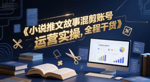 小说推文故事混剪账号运营实操，全程干货-58创客网