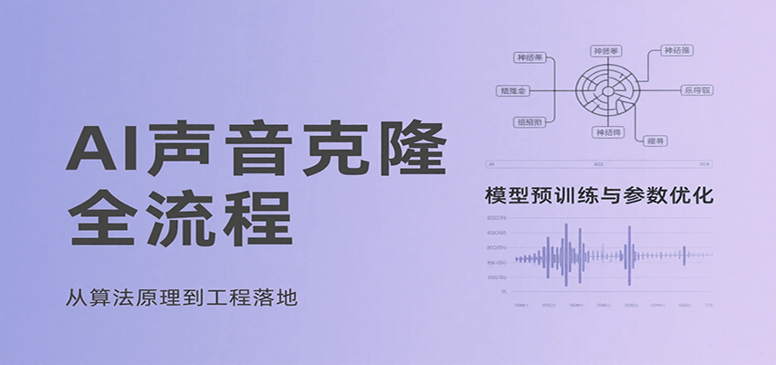 AI声音克隆全流程，基础概念到实战应用，3秒极速声音复刻、模型预训练、云端部署等-多米联创