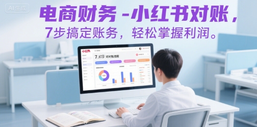 电商财务-小红书对账，7步搞定账务，轻松掌握利润-58创客网