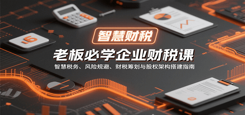 老板必学企业财税课：智慧税务、风险规避、财税筹划与股权架构搭建指南-58创客网