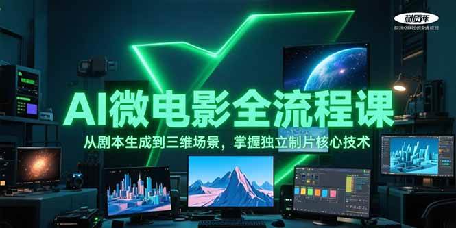 AI微电影全流程课，从剧本生成到三维场景，掌握独立制片核心技术-58创客网