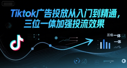 Tiktok广告投放从入门到精通，三位一体加强投流效果-58创客网