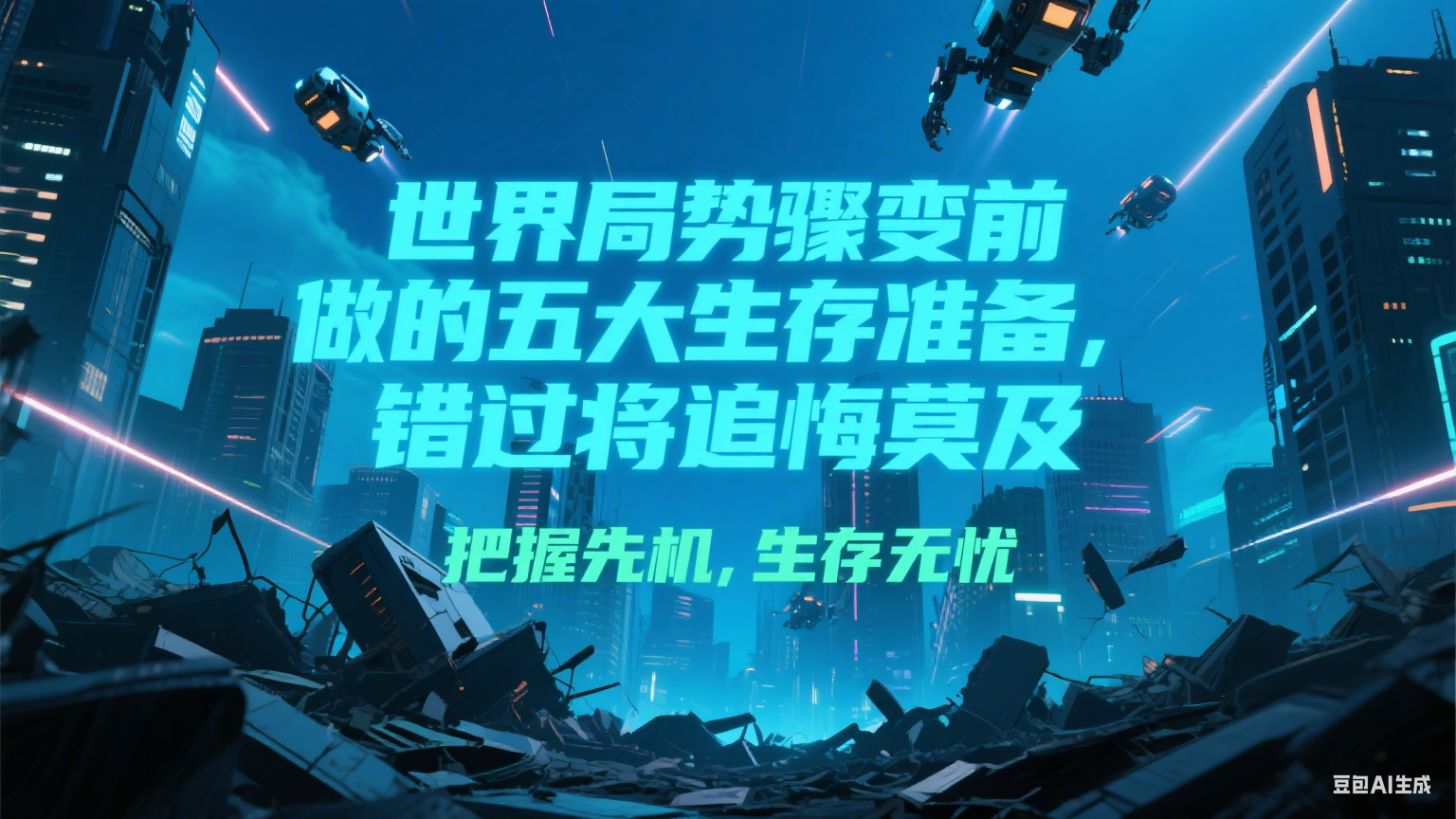 付费文章《世界局势骤变前必做的五大生存准备，错过将追悔莫及》-58创客网