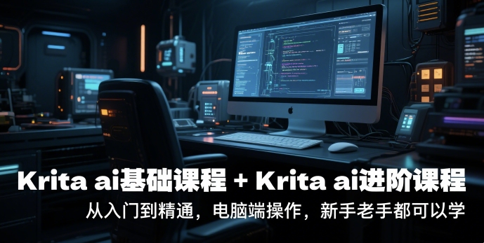 krita ai基础课程+Krita ai进阶课程，从入门到精通，电脑端操作，新手老手都可以学-58创客网