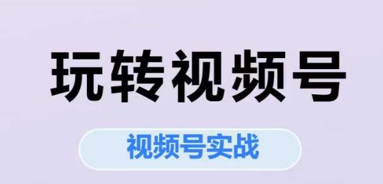 玩转视频号，视频号实战系列课-58创客网