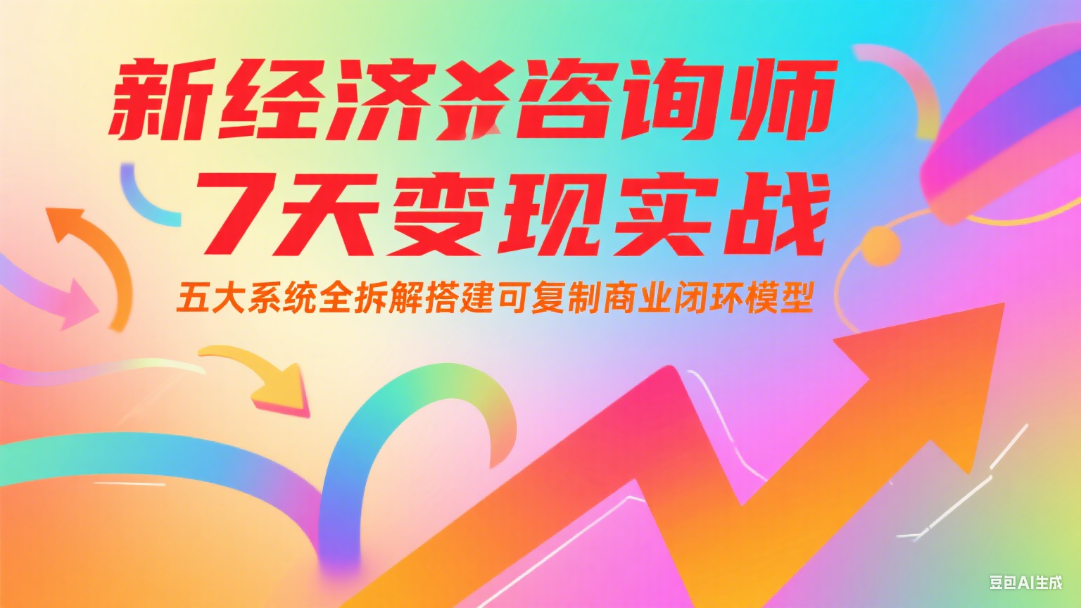 新经济咨询师 7 天变现实战：五大系统全拆解搭建可复制商业闭环模型-58创客网