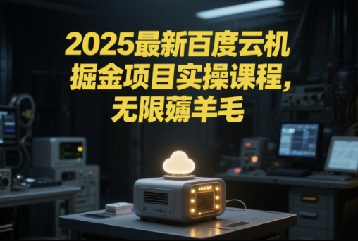 2025最新百度云机掘金项目实操课程单窗口保底5-10元月收益单窗口150+【揭秘】-58创客网