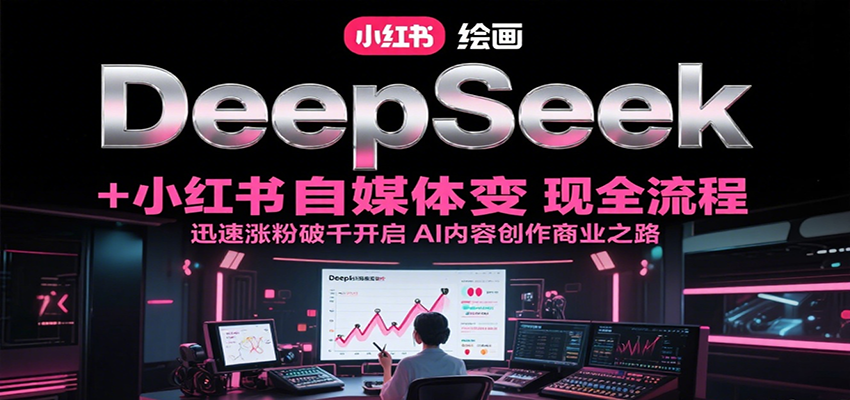 DeepSeek绘画+小红书自媒体变现全流程，迅速涨粉破千开启AI内容创作商业之路-58创客网